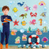 Fish Cutouts Tropical Fish Cutouts Classroom Bulletin Board Decorations, The Sea Ocean Creature Paper Decorations for Toddler Kids Classroom Schoo...