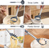 TeamFar Silicone Kitchen Utensils, 2 Pcs Large Nonstick Soup Ladle and Pasta Fork for Cooking Mixing Serving Soup, Sauce, Spaghetti, Eggs, Non-Tox...