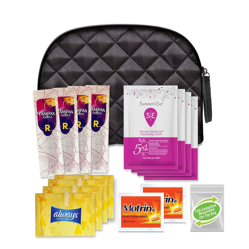 Convenience Kits International Women’s “On-The-Go” Feminine Care Travel Essentials Featuring: Popular Brands You Know and Trust...