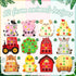 24 Pack Farm Animals Tic Tac Toe Strategic Board Game Farm Party Favors Felt Barnyard Cow Pig Sheep Party Game for Farm Themed Party Supplies Good...