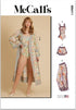 McCall's Easy to Sew Misses' Bodysuit, Robe, Shorts and Pants Sewing Pattern Kit, Design Code M8411, Sizes 4-6-8-10-12...