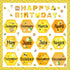 63 Pcs Bee Themed Birthday Bulletin Board Sets Paper Cutouts with Glue Point Bee Birthday Classroom Bulletin Board Display Bee Theme Birthday Char...