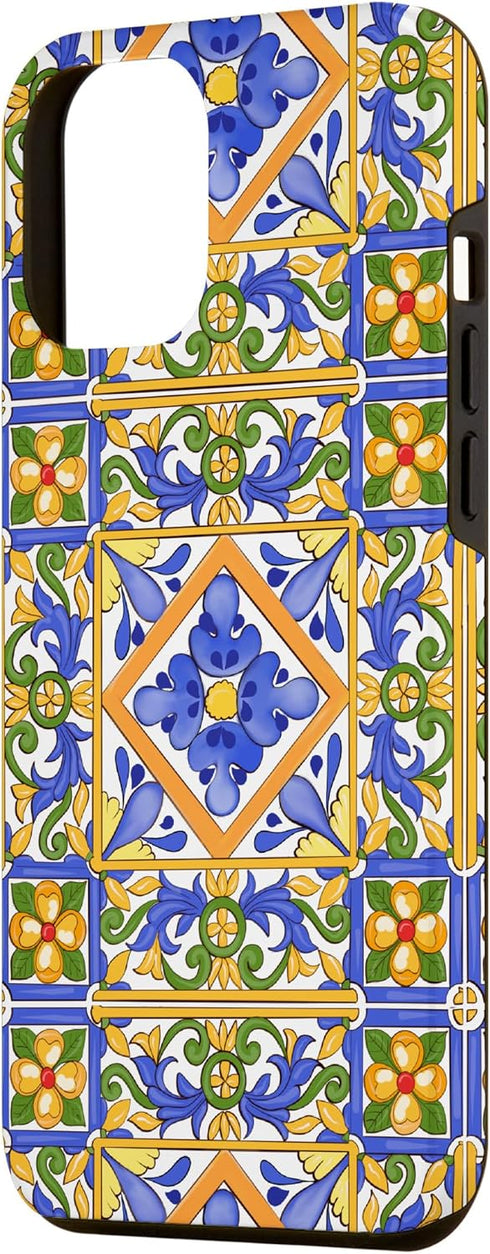iPhone 14 Pro Max Sicilian,Italian,summer,tiles,mosaic,majolica art Case...