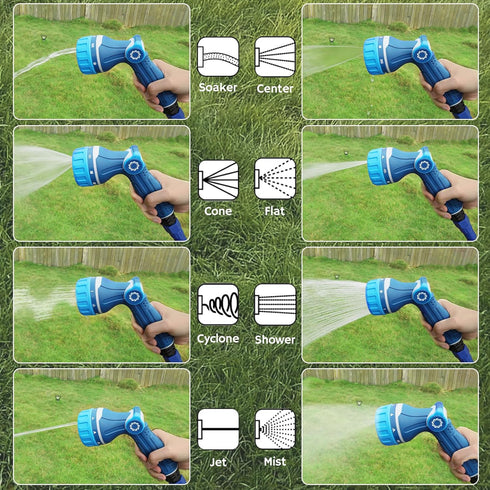 Airthereal Garden Hose Nozzle Sprayer with Patented Cyclone Mode, 8 Spray Patterns with Thumb Control for High-Pressure Garden, Lawn, Car, and Pet...