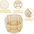 Annova Mesh Desk Organizer Rotate with 5 Compartments Spinning Tidy Candy/Pen Holder Office, Art Supply, Storage, Classroom, Home (Gold)...