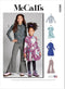 McCall's Children's and Girls' Knit Top, Dresses and Pants Sewing Pattern Kit, Design Code M8353, Sizes 7-8-10-12-14...