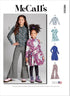 McCall's Children's and Girls' Knit Top, Dresses and Pants Sewing Pattern Kit, Design Code M8353, Sizes 7-8-10-12-14...