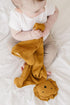 Marlowe & Co Organic Cotton Muslin Lion Lovey Blanket, Organic Cotton Muslin Lion Security Blanket (Toffee)...