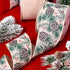 20 Yard Christmas Tree Wired Edge Ribbons 2 Rolls Pineapple Glitter Wire Craft Ribbon for DIY Christmas Wreaths Bows Wrapping Present Decoration, ...
