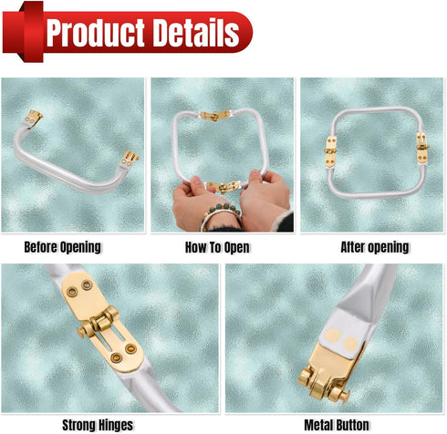 YTKavq 6" Purse Frame,Rectangle Purse Hardware with Frame Kiss Lock for DIY Purse Making Supplies & Sewing Bag Clutch Crafts 2pcs...