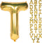 Letter Balloons 40 Inch Giant Jumbo Helium Foil Mylar for Party Decorations Gold T...