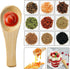 10 Pcs Tiny Salt Spoons Mini Wooden Spoons for Spices Jars Small Handmade Sauce Condiments Spoons for Honey Seasonings Pepper Sugar Tea Coffee Ice...