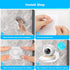 6 Pieces Small speaker wall Mount,No punching,Shelf Speaker Stand for Bluetooth Speaker,Baby Monitor,Cell Phones,Mesh Router,Webcam,Homepod,Toy Di...