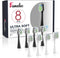 8 Pack Toothbrush Heads for Waterpik Toothbrush Replacement Heads, Compatible with Waterpik Complete Care 5.0/9.0(WP-862) Electric Toothbrush, Fit...