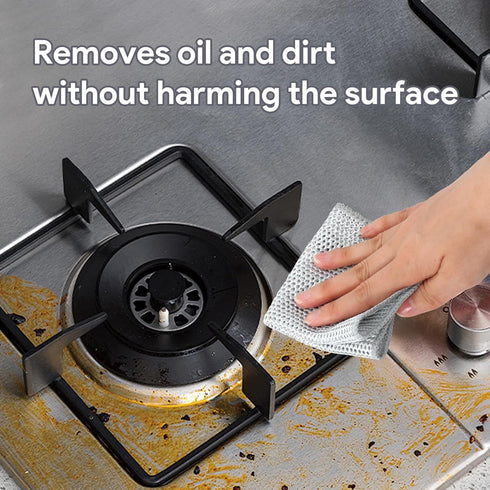 Non Scratch Dish Washing Cloth Wire Kitchen Dish Towels Dishwashing Rag Scrub Scratch Cloth Tableware Scrubber and Windows Cleaning Clothes Househ...