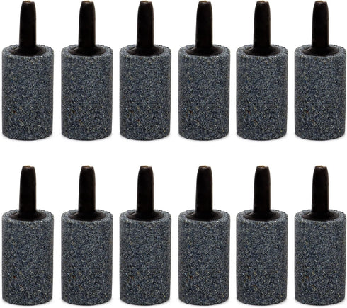ALEGI Aquarium 1 Inch Air Stone Cylinder Bubbler,Air Stone Accessories for Fish Tank and Hydroponics (12 pcs)...