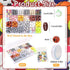 400 Pcs Sports Ball Beads for Jewelry Making, Acrylic Sports Beads Bulk, Baseball Basketball Soccer Volleyball Softball Football Beads with Box, S...
