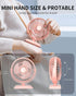 USB Desk Fan, Mini Fan but Powerful, Portable USB Fan with 3 Speeds, Quiet Table Personal Fan, 360°Rotate Coolness, Small Table Fan for Home,Offic...