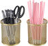 PAG Pencil Holder for Desk, 2 Pack Desktop Pen Cup, Office Supplies Desk Organizers and Accessories Organization, Makeup Brush Holder, Gold...