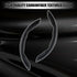 Amiss 3pcs Car Carbon Fiber Anti-Skid Steering Wheel Cover?Segmented Steering Wheel Protector, Butterfly Steering Wheel Cover, Universal 99% Car W...