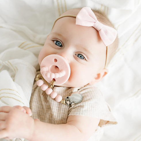 Ryan & Rose Cutie PAT Pacifier Teether (Stage 2, Pink)...