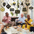 Blulu 30 Pcs Retirement Party Hanging Swirls Decorations Black Gold Retirement Party Supplies for Men Women 2025...