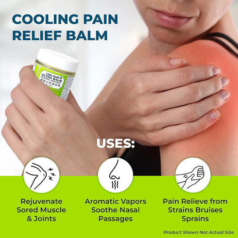 Ultra Balm External Analgesic, for Cooling Pain Relief Simple Backache Arthritis Strains Bruises Sprain, Muscle Pain, Muscle Soreness,0.7oz/19.8g...