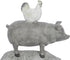 Deco 79 Polystone Farm Animals Decorative Sculpture Stacked Home Decor Statue, Accent Figurine 9" x 4" x 12", Gray...