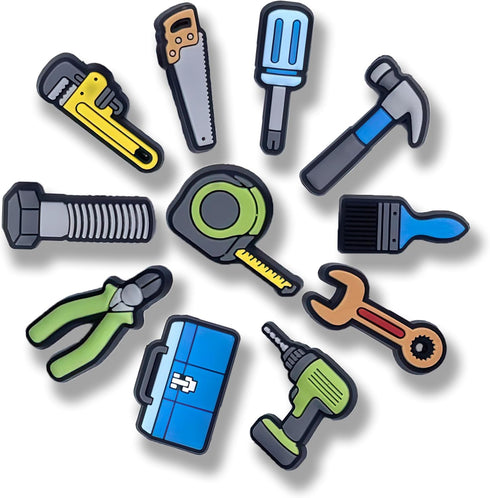 11 Pcs Repair Tools Shoe Charms, Shoe Decoration Party Gifts For Boys, Girls, Kids, Women. (11Pcs Repair)...