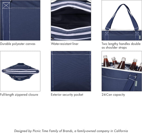 ONIVA - a Picnic Time Brand Topanga Tote Cooler Bag - Soft Cooler Bag - Picnic Cooler...