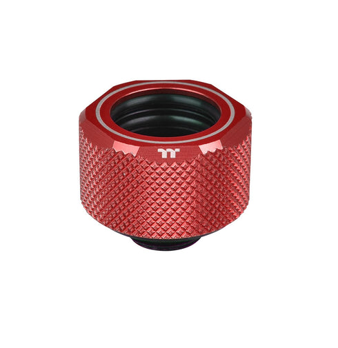 Thermaltake Pacific Red 4 Build-In O-Rings C-ProG1/4 PETG 16mm OD Compression Fitting CL-W209-CU00RE-A...
