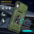iPhone X/Xs Case, Slide Camera Protective Cover, Rotate Kickstand, Shockproof Cover (Green)......