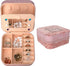 Travel Jewelry Holder Organizer, Jewelry Case Small Jewelry Boxes Organizers with Mirror Travel Jewelry Boxes for Teen Girls Women (Work Hard)...