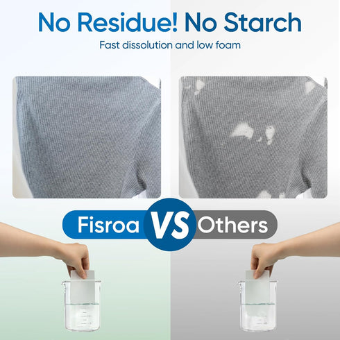 Fragrance Free Laundry Detergent Sheets Travel Eco-friendly 300 Loads Fisroa Clothes Washing Detergent Sheets Plastic-Free Washer Sheets, Unscente...