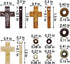FIRSTMEET Jewelry Making Kit with Wood Cross Round Beads Anti-Gold Spacer for Necklace Bracelet Earrings Making Bead Supplies for Adults and Kids(...