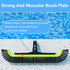 Sepetrel Upgrade Pool Brush Head for Cleaning Pool Walls,Heavy Duty Inground/above Ground Swimming Pool Scrub Brushes,Suitable for Various Harsh P...
