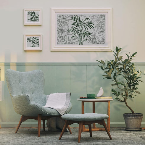 BENECREAT 12x12" Tropical Plant Painting Stencils, Leaf Pattern Reusable Plastic Drawing Stencils DIY Square Templates for Painting on Scrapbook F...