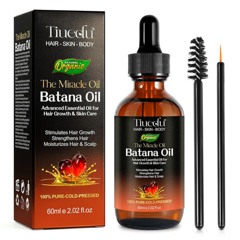 Batana Oil for Hair Growth, Natural Unrefined Batana Oil for Hair Growth, Nourish Scalp and Reduce Hair Loss Hair Oil, Batana Essential Oil for Ey...