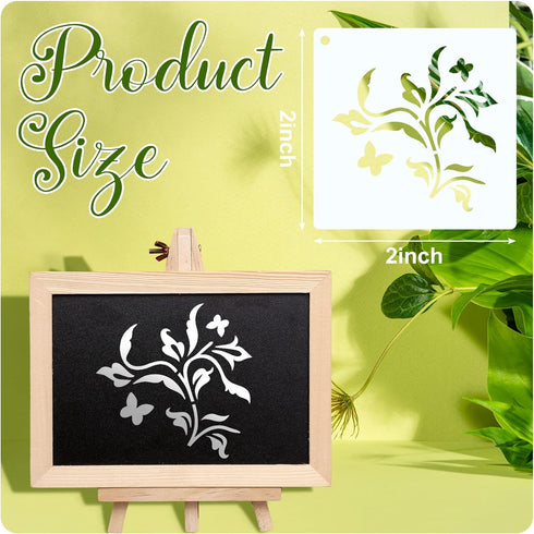 100 Pcs Stencils for Painting on Wood Reusable Stencil Crafts Drawing Templates Holiday Stencils Wall Paper Stencil Set for DIY Art Scrapbook Home...