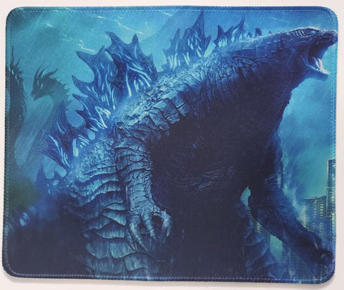 Blue Heat Ray Dinosaurs T-rex Computer Mouse Pad Cool 12x10 Inches Table Mat for Gaming Office for Godzilla...