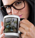 3dRose (mug_86141_4) Ecuador Galapagos Islands Blue-footed Booby - SA07 CMI0902 - Cindy Miller Hopkins - Two Tone Black Mug, 11oz...