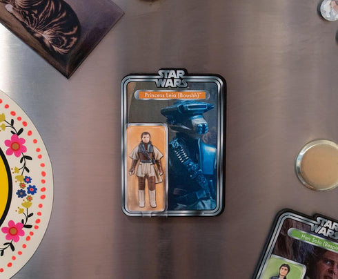 AQUARIUS Star Wars Princess Leia Action Figure Funky Chunky Novelty Magnet for Refrigerator, Locker, Whiteboard & Game Room Officially Licensed Me...