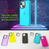 Neon Clear Case for iPhone 14 6.1inch, Cute Retro Vibrant Design Phone Cases for Women 80s Accessories,Camera Protector Cover Soft Silicone Shockp...