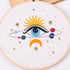 Harimau 5pcs Beginner Embroidery Kit,Eye Pattern,Cross Stitch Kits, Including Stamped Embroidery Cloth with 2 Embroidery Hoops, Multicolor Color T...