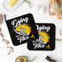 Dying for A Taco Pot Holders Set of 2 Kitchen Heat Resistant Potholders for Microwave Cooking Baking Oven End Dishes and BBQ Gifts for Women...