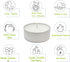 CandleNScent Unscented Tealight Candles, 30 Pack, White, Made in USA...