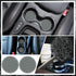 Frienda 6 Pieces Fluffy Car Accessories Set Fluffy Steering Wheel Cover Soft Fuzz Handbrake Cover Gear Shift Cover Bling Car Mirror Fuzz Car Decor...