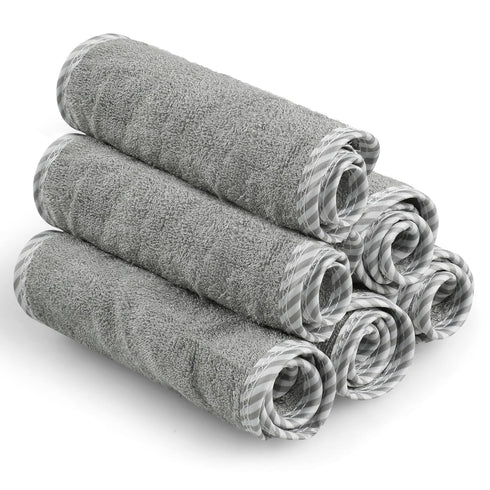 San Francisco Baby Washcloths for Newborn – Rayon from Bamboo Washcloths, Baby Wash Cloths Soft, Wash Cloths for Babies, Baby Wash Cloth – 6 Piece...