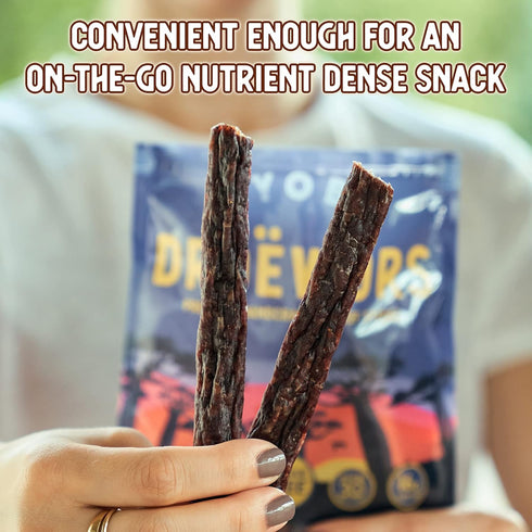 Ayoba Traditional Droewors Grass Fed Beef Paleo Sticks (4 Ounce, Pack of 1) - Keto Friendly, Air-Dried Beef Protein Snacks - Low Carb, Gluten Free...