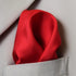 Fine Red 100% Silk Pocket Square for Men Full-Sized 17"x17"...